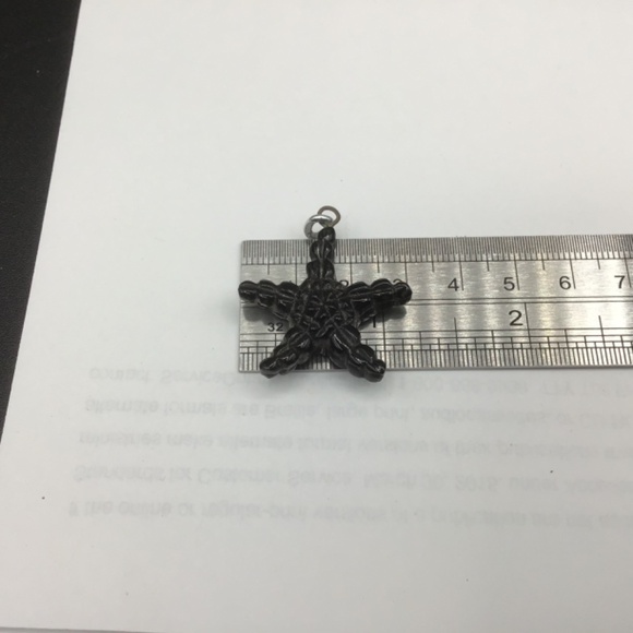 Black Coral Starfish Pendant. - Picture 4 of 4
